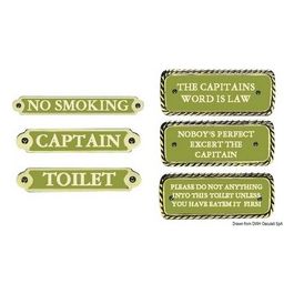 Targhetta bronzo CAPTAIN''S WORD IS LAW 32.525.08
