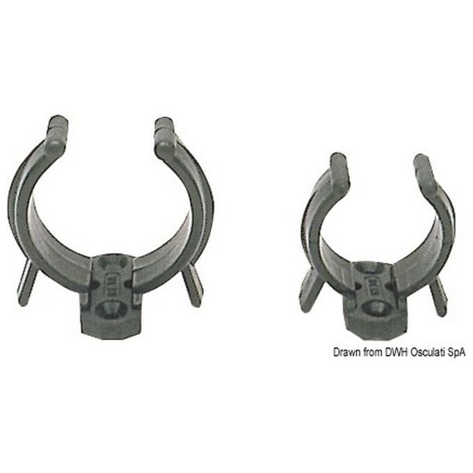 Clip bianca in nylon 22-28 mm 34.354.28