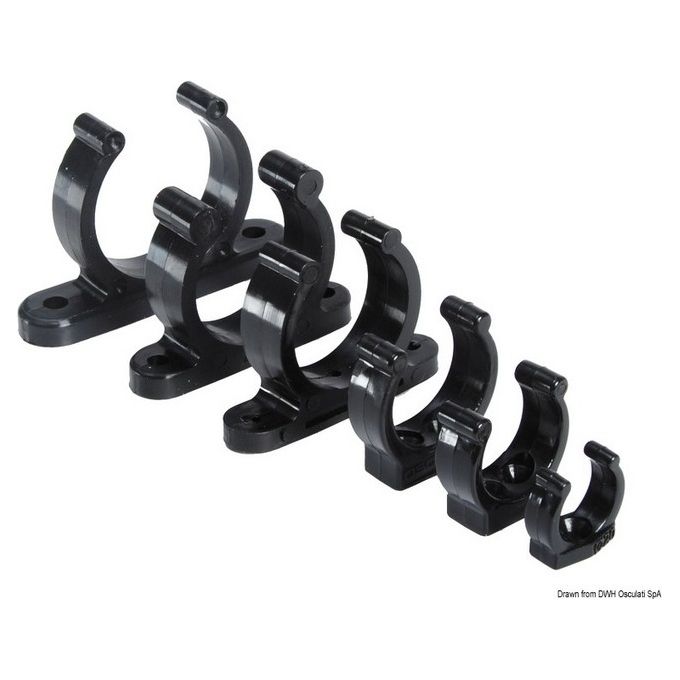 Image of Clip nera plastica pesante 30 mm 34.355.05