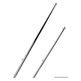 Asta bandiera inox con pallina 1200 mm 35.392.04