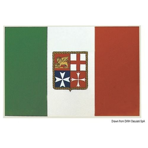 Bandiera adesiva Italia 11 x 16 cm 35.452.80