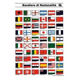 Tabella adesiva bandiere nazionalita'' 35.452.95