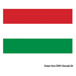 Bandiera ungheria poliestere 40x60cm nautica stampata indelebile 35.465.03