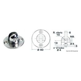 Basetta con forcella diametro 8 mm 38.013.68