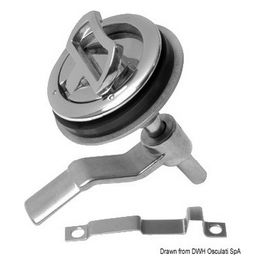 Alzapagliol inox + serratura 38.152.02
