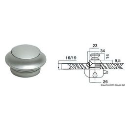 Pomello ottone cromato sat. mm 16 38.181.11