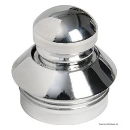 Pomello ottone cromato + ghiera mm19 38.181.32
