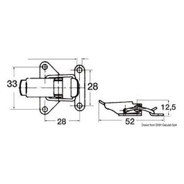 Chiusura a leva inox 52mm 38.204.00