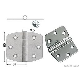 Cerniera inox 74x60 mm 38.440.08