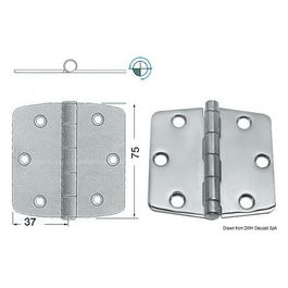 Cerniera inox 74x75 mm 38.440.09
