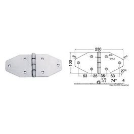 Maxi cerniera 230x100 mm 38.440.14