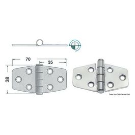 Cerniera standard 70x38 mm 38.440.23