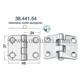 Cerniera nodo sporgente 48x37 mm 38.441.54