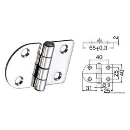 Cerniera inox 65x40 mm 38.441.69