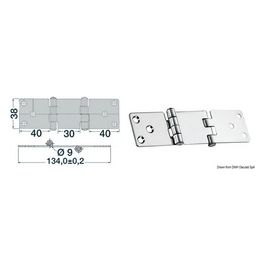 Cerniera inox 134x38 mm 38.441.82