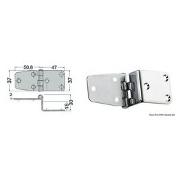 Cerniera inox 97,8x37 mm 38.441.84