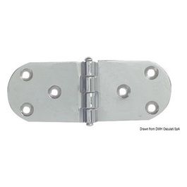 Cerniera inox 103x38 mm sporgente 38.494.02