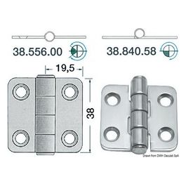 Cerniera inox 38.556.00