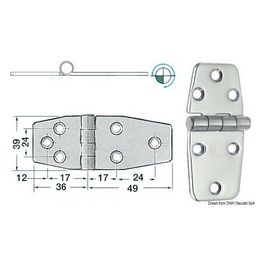Cerniera inox 38.815.50