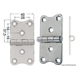 Cerniera inox 38.816.00