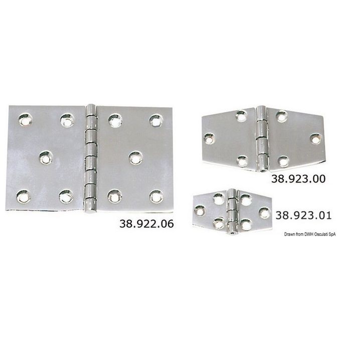 Cerniera inox 62x37 38.923.01