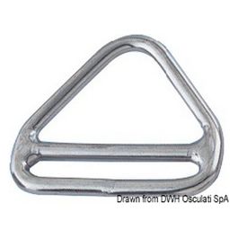 Triangolo barra inox 6x50 mm 39.601.02