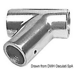 Raccordo lega leggera T 60 gradi 25 mm 41.024.00