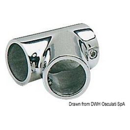 Giunto inox T 60 gradi 22 mm 41.114.22