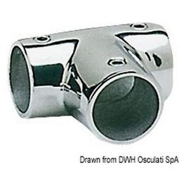 Giunto inox T 90 gradi 22 mm 41.115.22