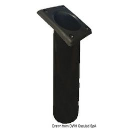 Portacanne polipropilene quadrato UV stabilizzato nero 240 mm 41.164.03