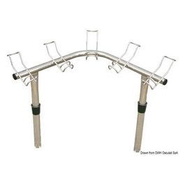 Reggicanne inox 5 posti 41.167.73