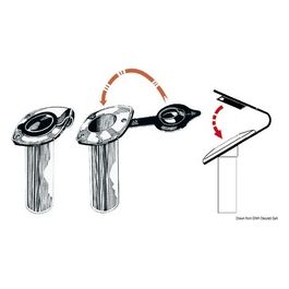 Chiusura PVC portacanna bianco 41.168.03BI