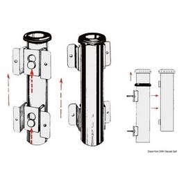 Portacanne parete inox 42 mm 41.168.10