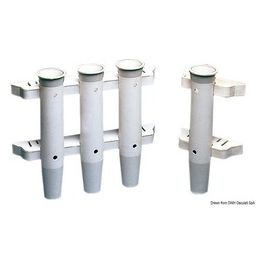 Portacanne parete nylon bianco 3 posti 41.171.00