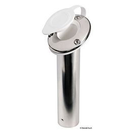 Portacanne inox 60 gradi tappo bianco 41.211.56