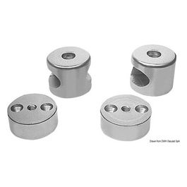 Centrale anodizzato per tubo ovale 41.609.10