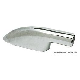 Supporto corrimano terminale ottone cromato 22 mm 41.611.00