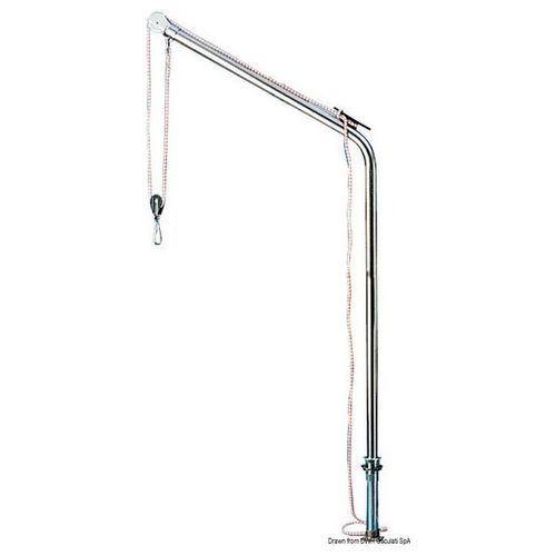 Gruetta inox tubo 40 mm max 125 kg 42.353.00