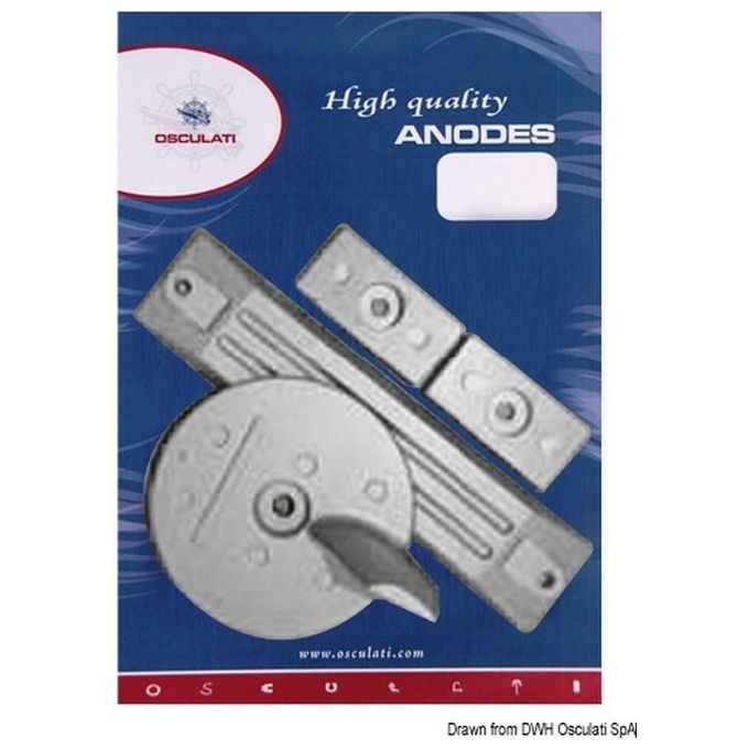 Image of Kit anodi fuoribordo zinco Honda 75-225 Hp 43.291.60