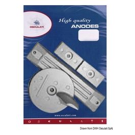 Kit anodi fuoribordo alluminio Honda 75/225 Hp 43.291.61