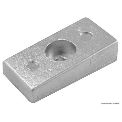 Anodo alluminio 75/225 mm 36x72 43.293.01