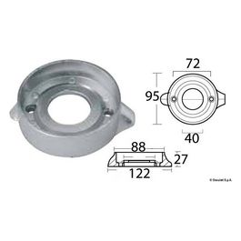 Anodo magnesio Volvo SeaDrive diametro mm 97 43.529.11