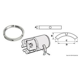 Kit anodi alluminio Volvo SailDrive 3 pezzi 43.535.10