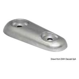 Anodo ovale alluminio VETUS 390 g 43.902.25