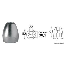 Anodo magnesio ogiva Bravo III 43.966.52