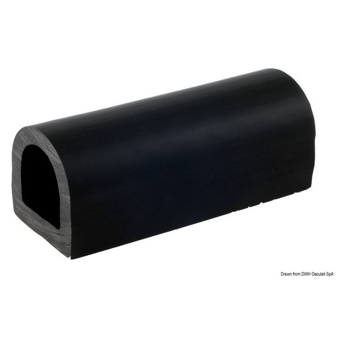 Profilo PVC nero 70 x 70 mm (barra 2 m) 44.020.00