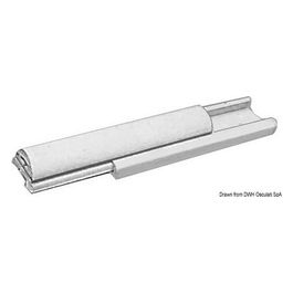 Solo canalina rigida grigia 38 mm (barra 4 m) 44.038.07