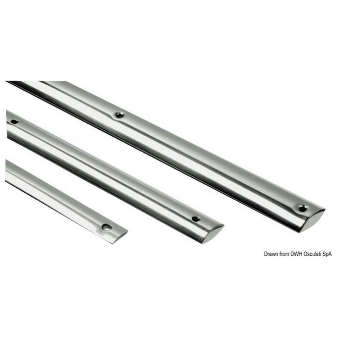 Profilo mezzo tondo inox mm 25 (barre da 3 m) 44.480.14