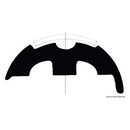 Base per profili PVC bianco 45 mm 44.480.35