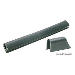 Profilo PVC mm 30 x 38 nero 44.482.01